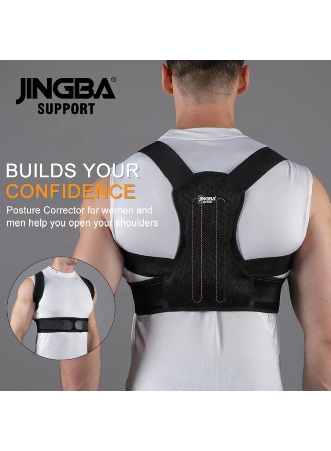 JINGBA SUPPORT Posture Corrector for Men & Women, Adjustable Back and Shoulder Brace, Spine Support, Breathable & Invisible Design, Model JB-2016 - Image 3